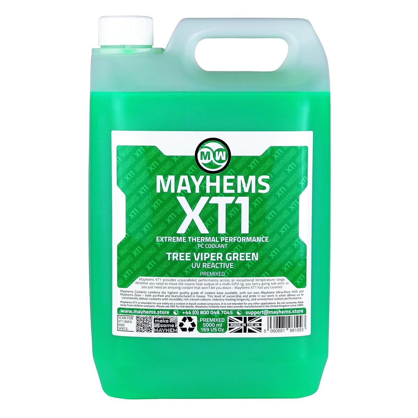 Mayhems PC Coolant XT1 Premix Thermal Performance Series 5L