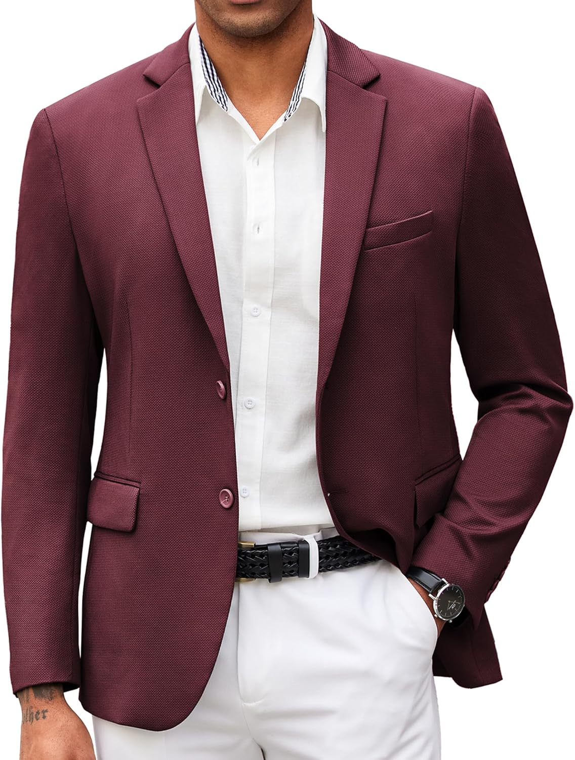 COOFANDY Mens Casual Blazer Slim Fit Suit Jacket for All Occasions
