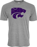 Kansas State Wildcats Tri-Blend T-Shirt by Blue 84 - Vintage Style