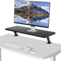 VIVO Black Clamp-on Ergonomic Desk Shelf for Monitors and Laptops