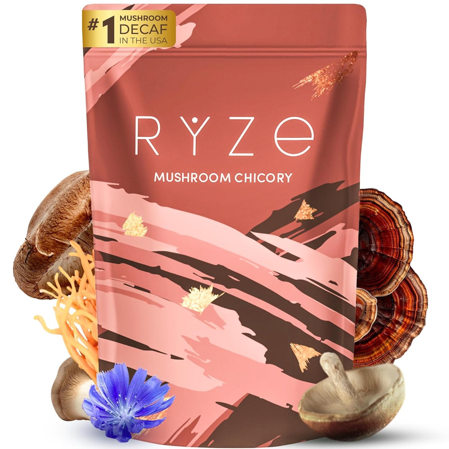RYZE Mushroom Blend | Energy & Focus Boost | Keto | Caffeine-Free