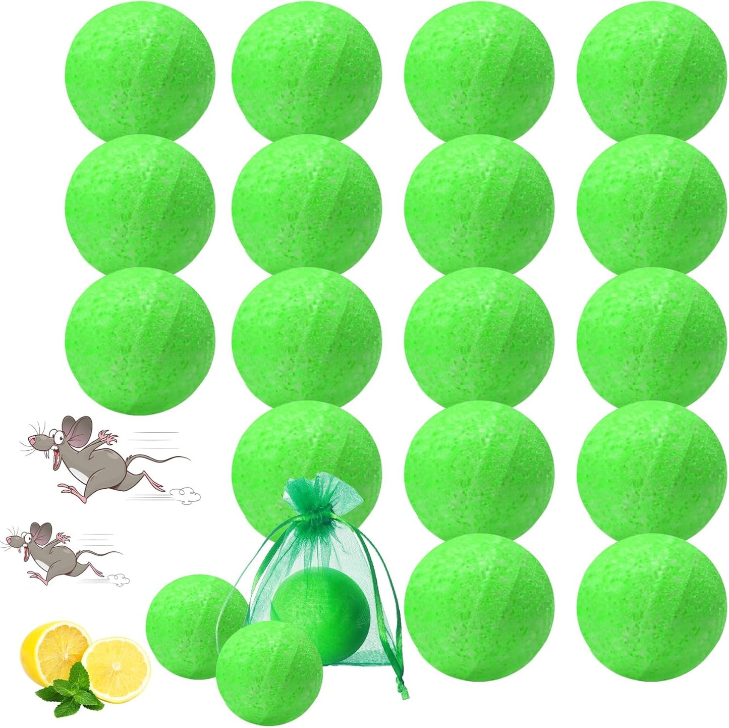 Natural Peppermint Rodent Repellent Balls-Keep Rodents Away!