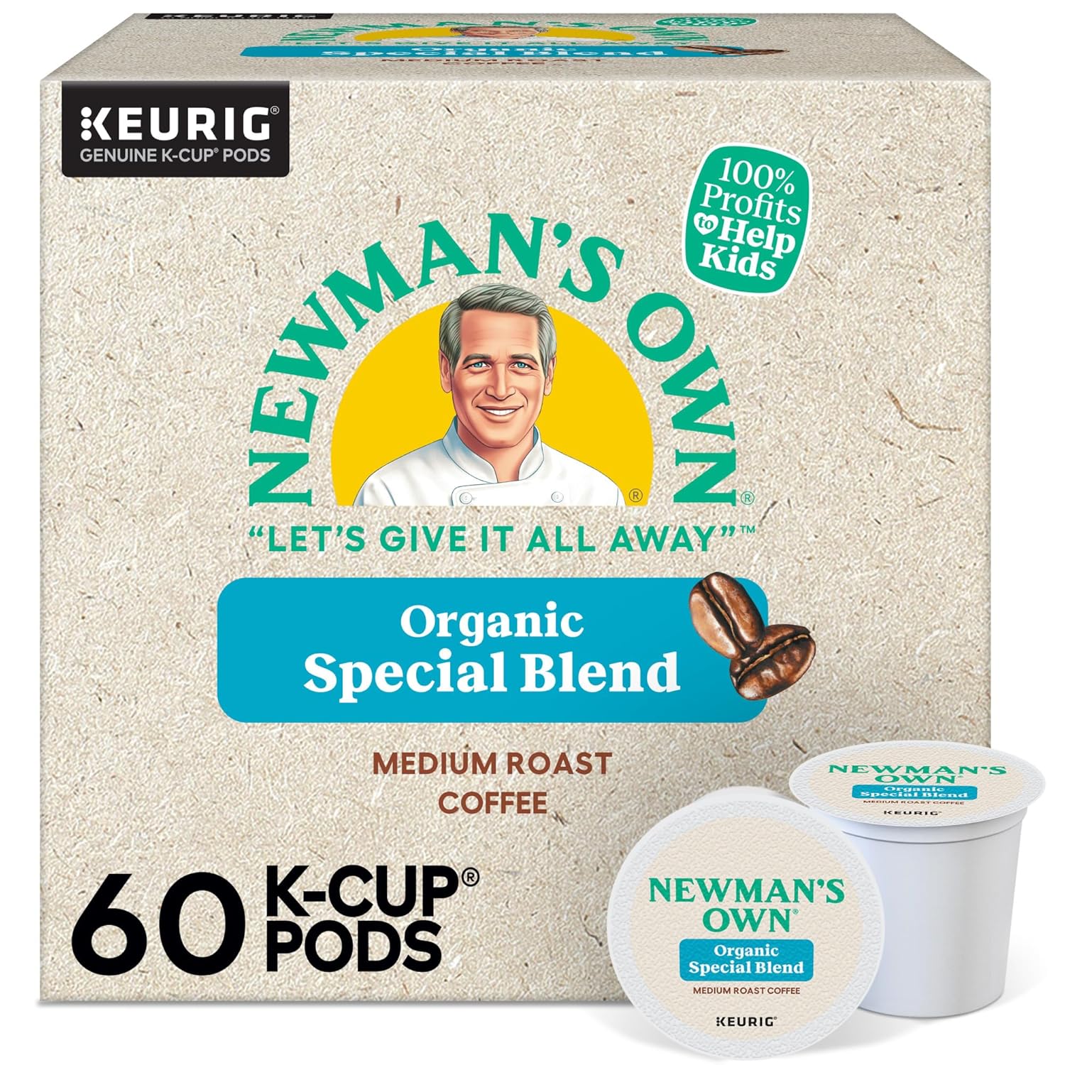 Newman's Own Organic Special Blend K-Cup Pods for Coffee Lovers