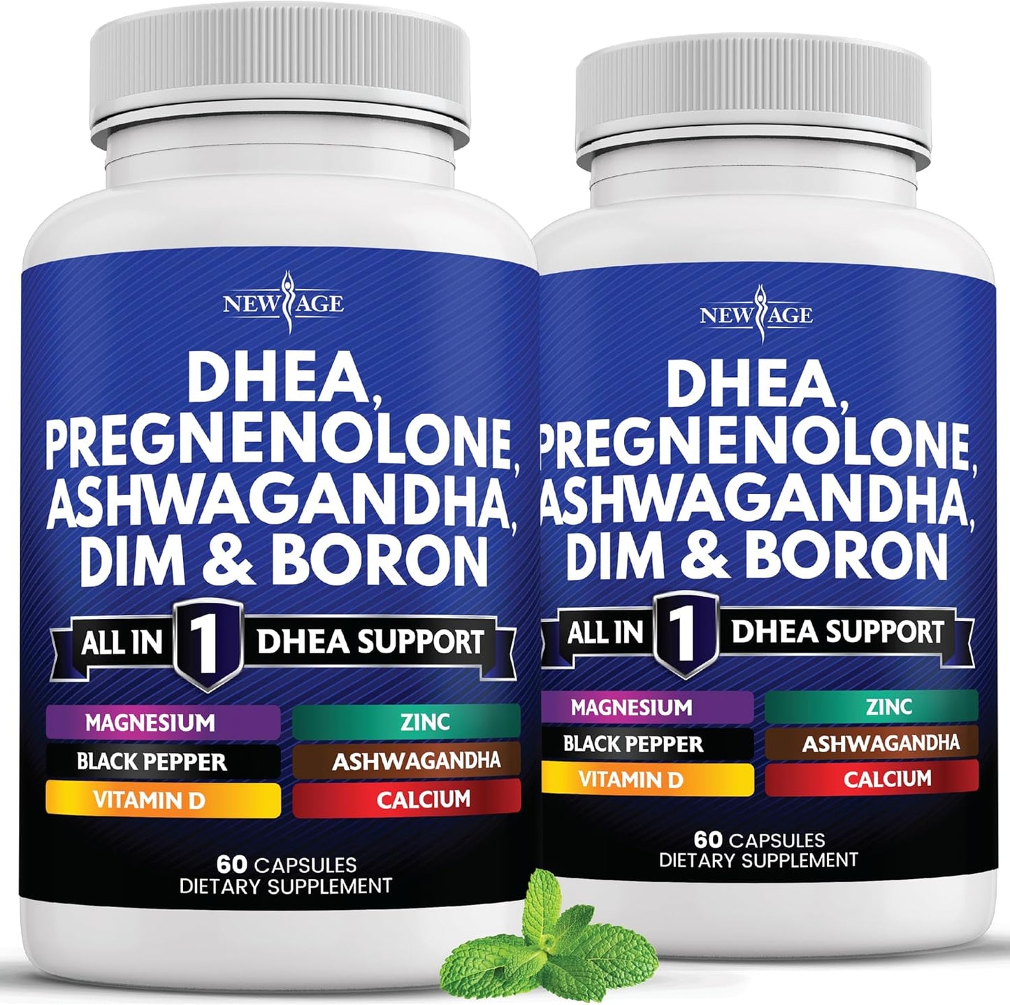 NEW AGE DHEA Supplement with Pregnenolone for Hormonal Balance