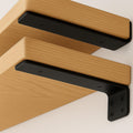 Floating Shelf Bracket 8 in 6 Pack Heavy Duty L Brackets - Hidden