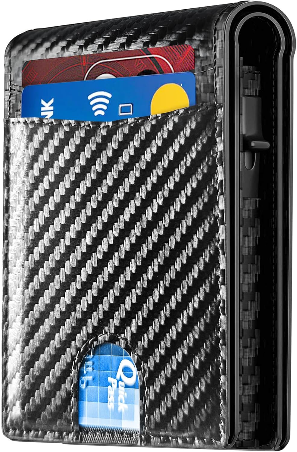 2025 RFID Blocking Wallet for Men - Slim Bifold Carbon Fiber