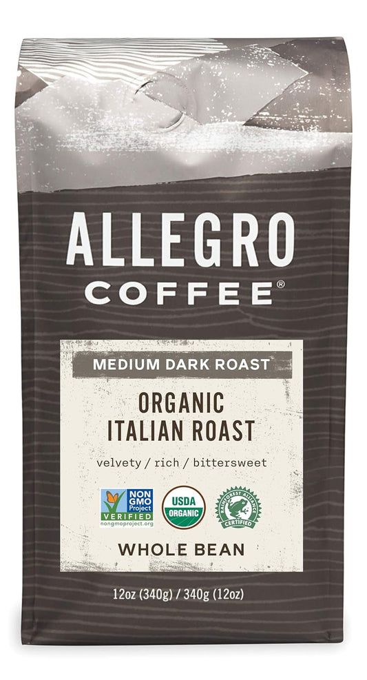 Allegro Organic Italian Roast Whole Bean 12 oz - Rich & Bold!