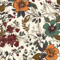 Danodoi Yellow Floral Peel and Stick Wallpaper for Modern Decor