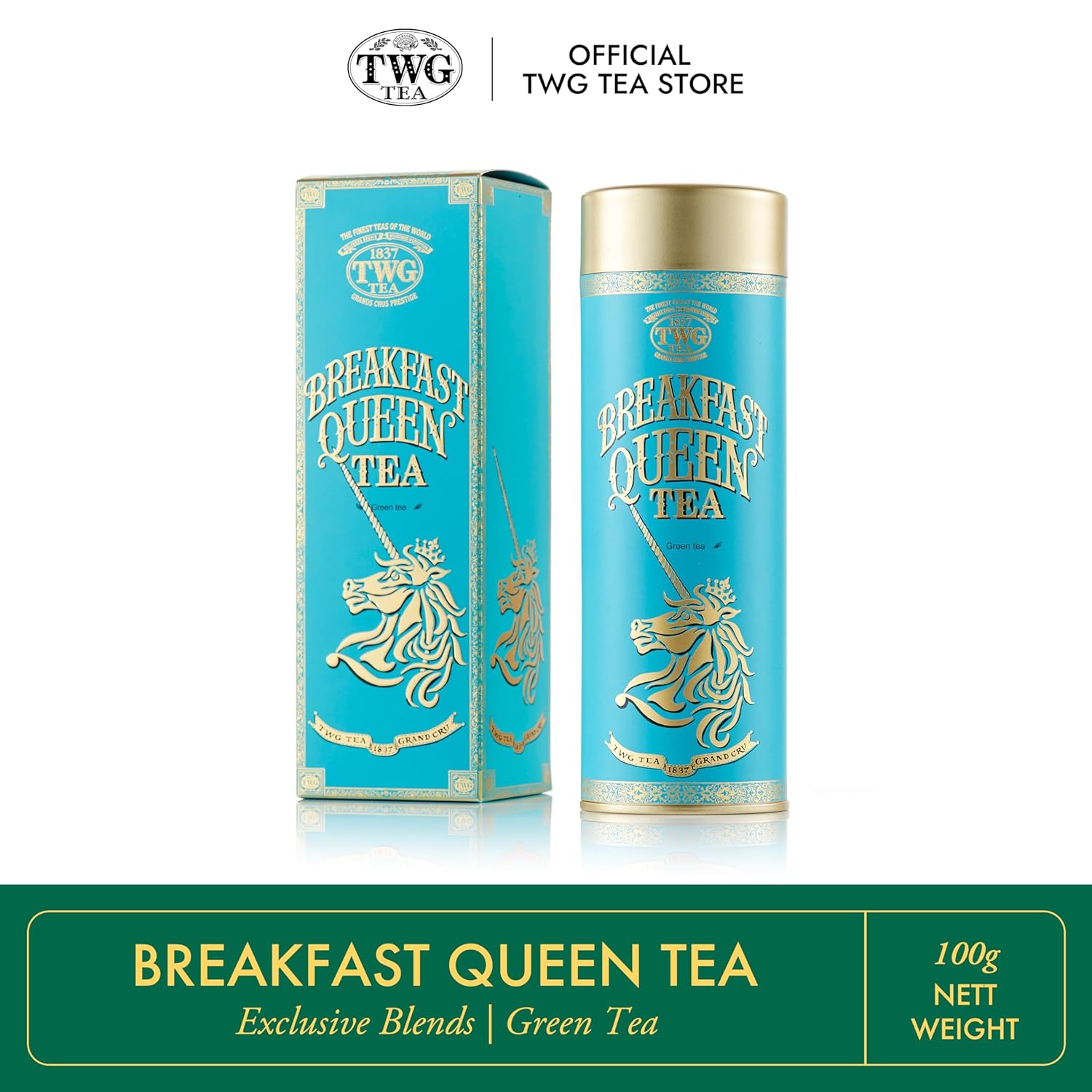 Breakfast Queen Tea with Rose Petals in Haute Couture Tin Gift Set