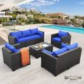 Rattaner Outdoor Wicker Patio Sectional Sofa Set - Comfortable Durable