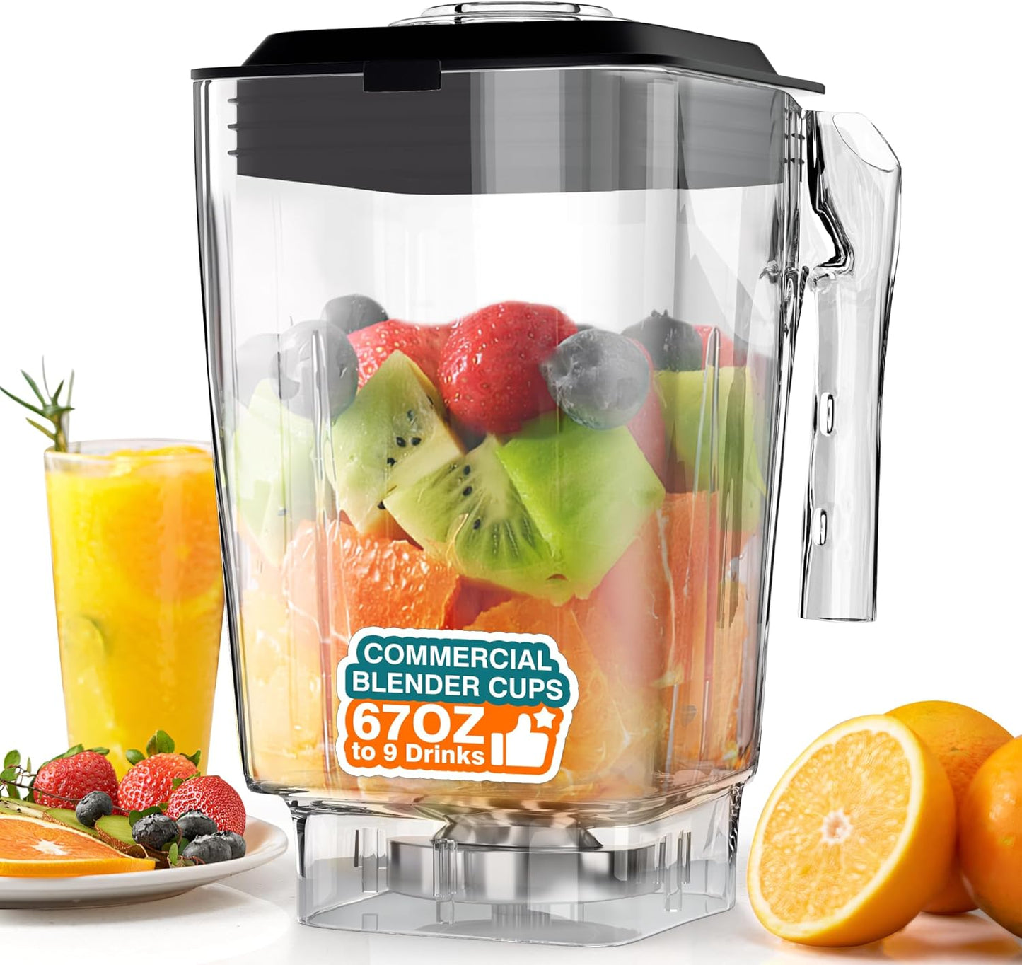 Quiet Blender Spare Cups for WantJoin 8001 Series