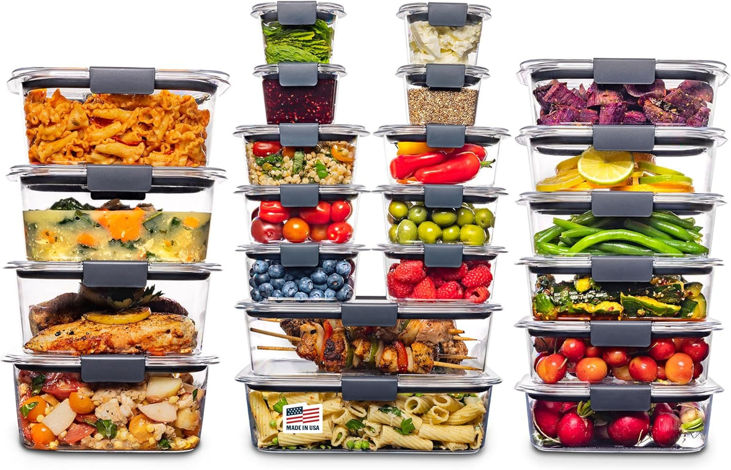Rubbermaid Brilliance 44-Piece Food Storage Containers Set
