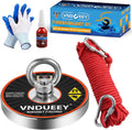 VNDUEEY Magnet Fishing Kit 1500 LBS Pull Force - Powerful Neodymium