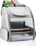 Texsens Bird Carrier Backpack for Small Birds - Portable Travel Cage