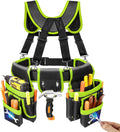 Heavy Duty Tool Belt with Magnetic Pouch for Professional Use