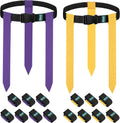 Flag Football Belts 14 Player Set with 42 Flags - Durable Training Kit
