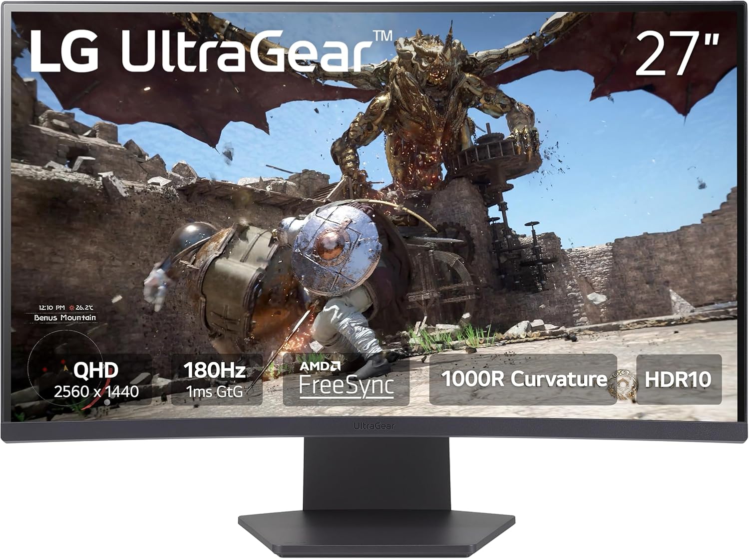 LG Ultragear 27 QHD Gaming Monitor - 180Hz 1ms