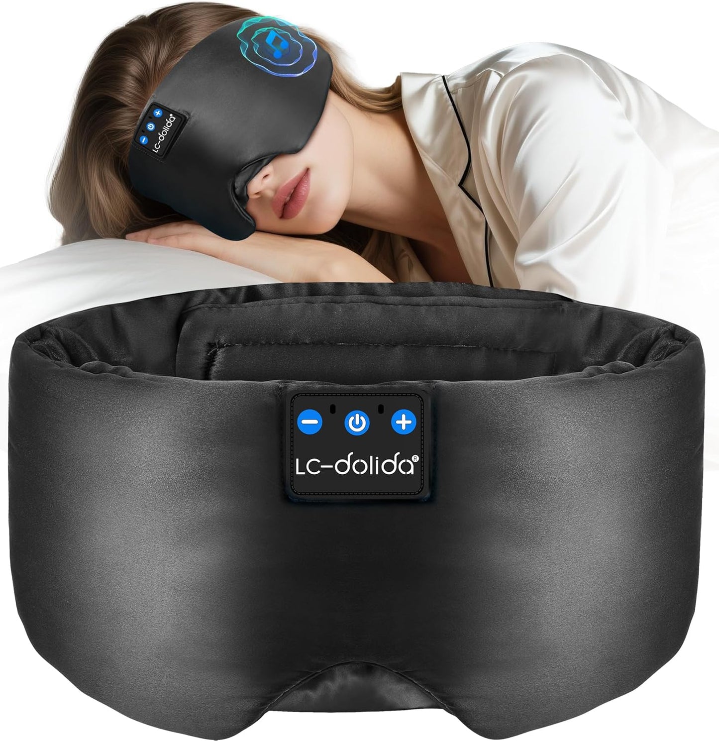 Luxurious Silk Sleep Mask with Bluetooth 5.4 for Ultimate Comfort