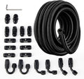 8AN Braided Fuel Line Kit 20FT - Durable Nylon Stainless Hose