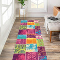 Custom Size Multicolor Patchwork Runner Rug 31in Wide - Choose