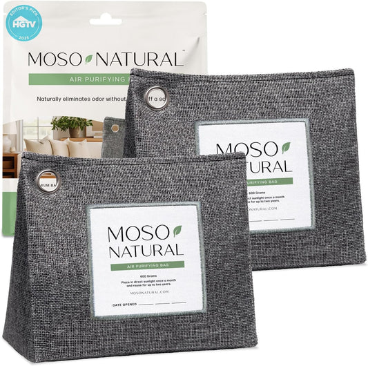 Moso Natural Air Purifying Bag 600g for Home Odor Elimination