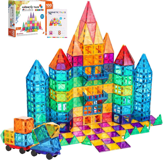 Magnetic Tiles 100PCS Set by SUNHE YHK for Kids Fun