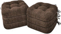 Chestnut Dining Chair Cushions Set of 6 - Dual-Layer Memory Foam