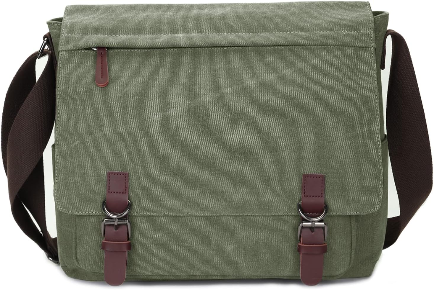 Durable Canvas Messenger Bag for Men and Women, 15.6 Inch