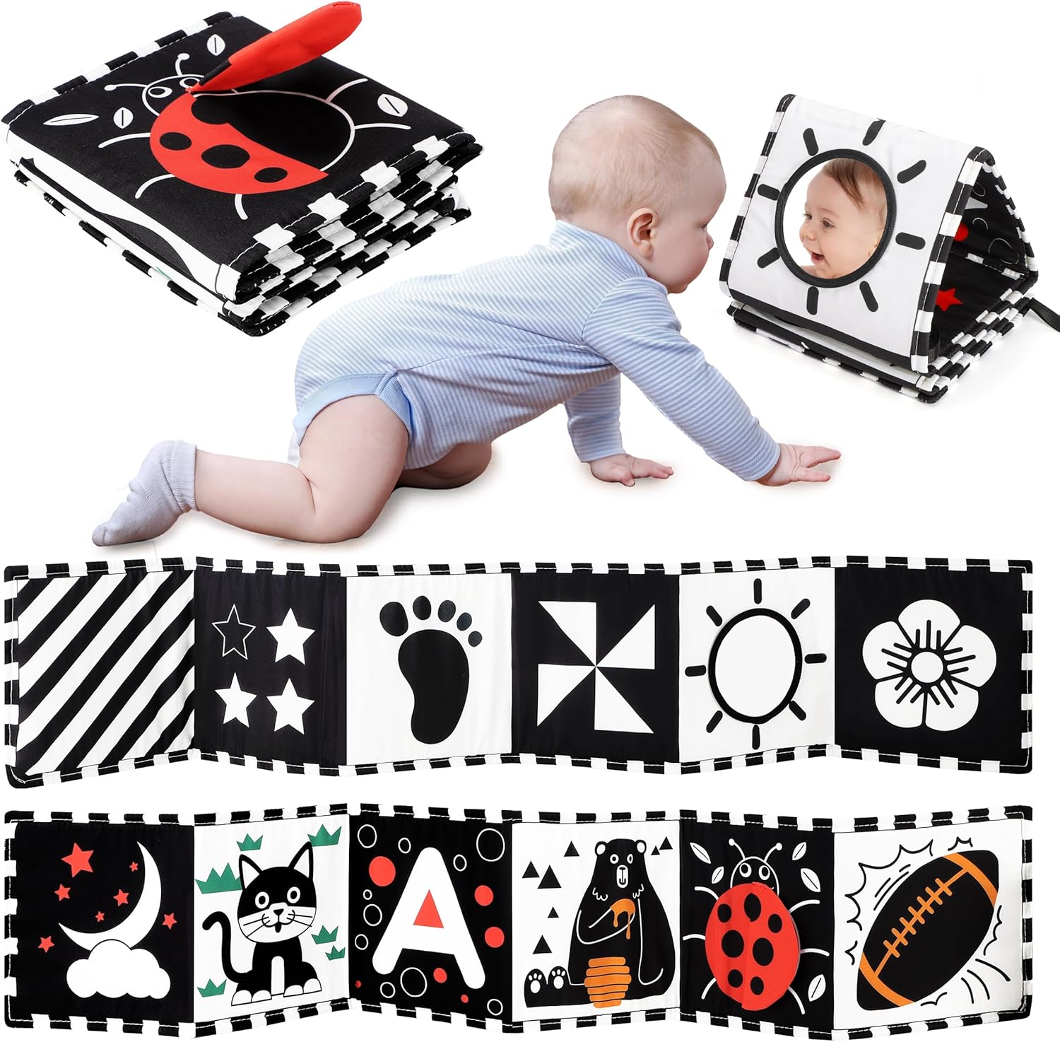High Contrast Baby Book for Visual Stimulation