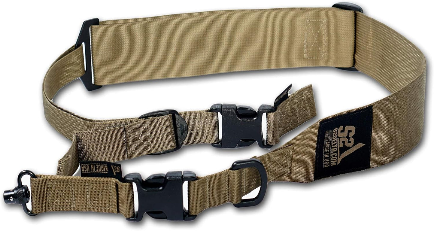 USA Made Premium 2 Point Rifle Sling with Fast Adjustment