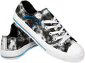 FOCO Women's NFL Team Canvas Sneakers with Sparkling Glitter