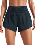 High Waisted Dolphin Running Shorts - Lightweight, Quick Dry Fit