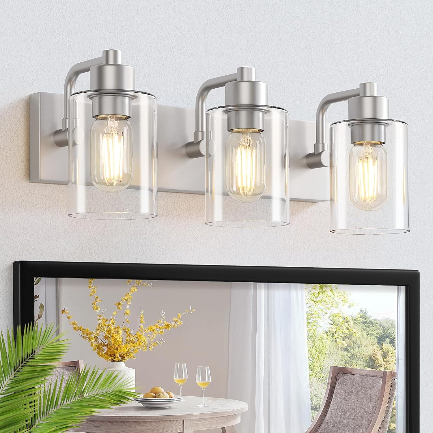 Brushed Nickel Bathroom Light Fixtures for Modern Home Decor