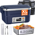 EAST OAK XL 6.3-Cup Cordless Electric Lunch Box - Scheduled Heating