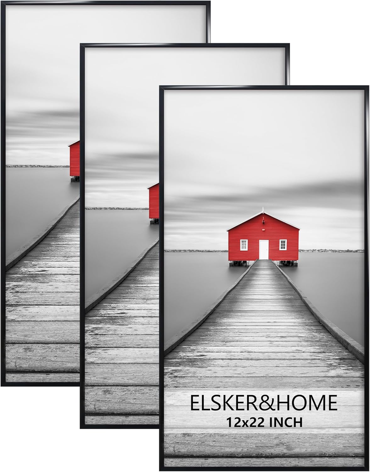 ELSKER&HOME 12x22 Poster Frame 3 Pack for Stylish Display