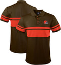 NFL Team Color Chest Stripe Men's Polo Shirt - Vibrant Fan Fit
