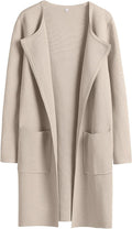 Womens Cardigan Sweater Open Front Long Coatigan - Classy Autumn Layer