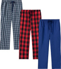 Mens Pajama Pants Cotton Lightweight Plaid Sleep & Lounge
