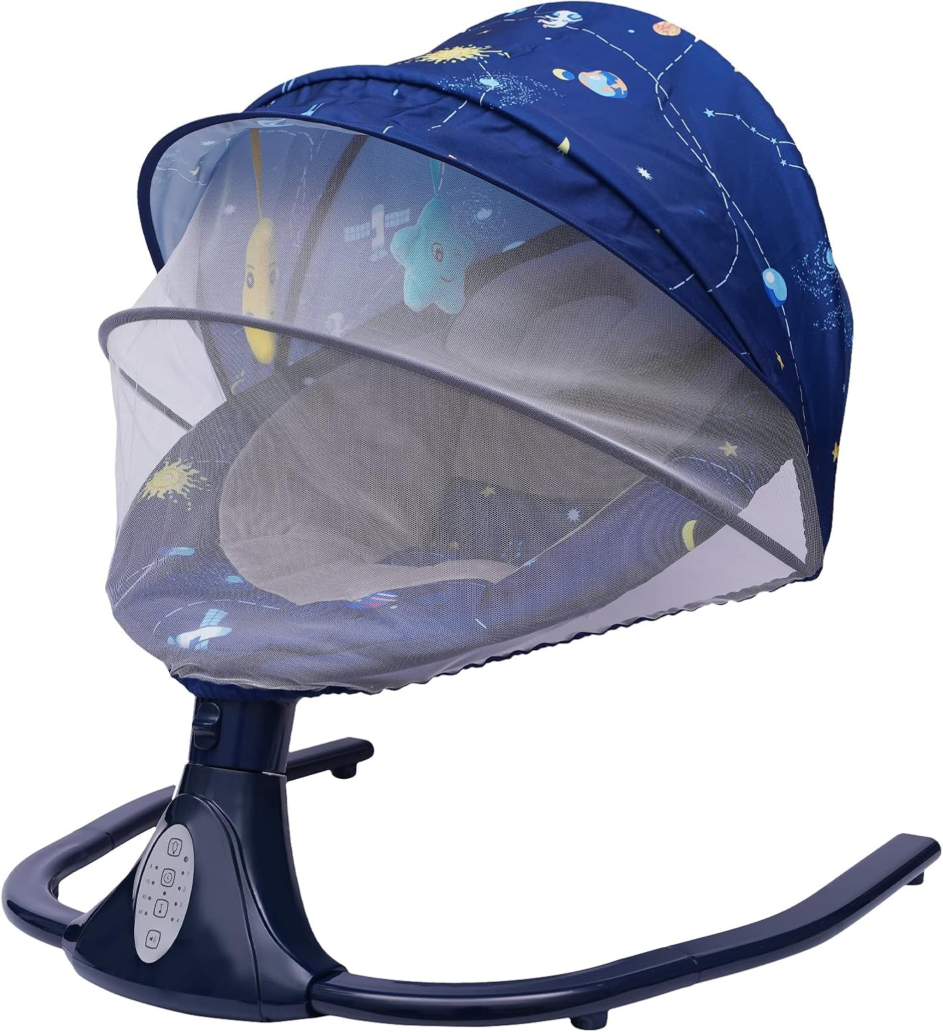 Remote-Control Baby Swing | 4 Swing Speeds | Music Speaker