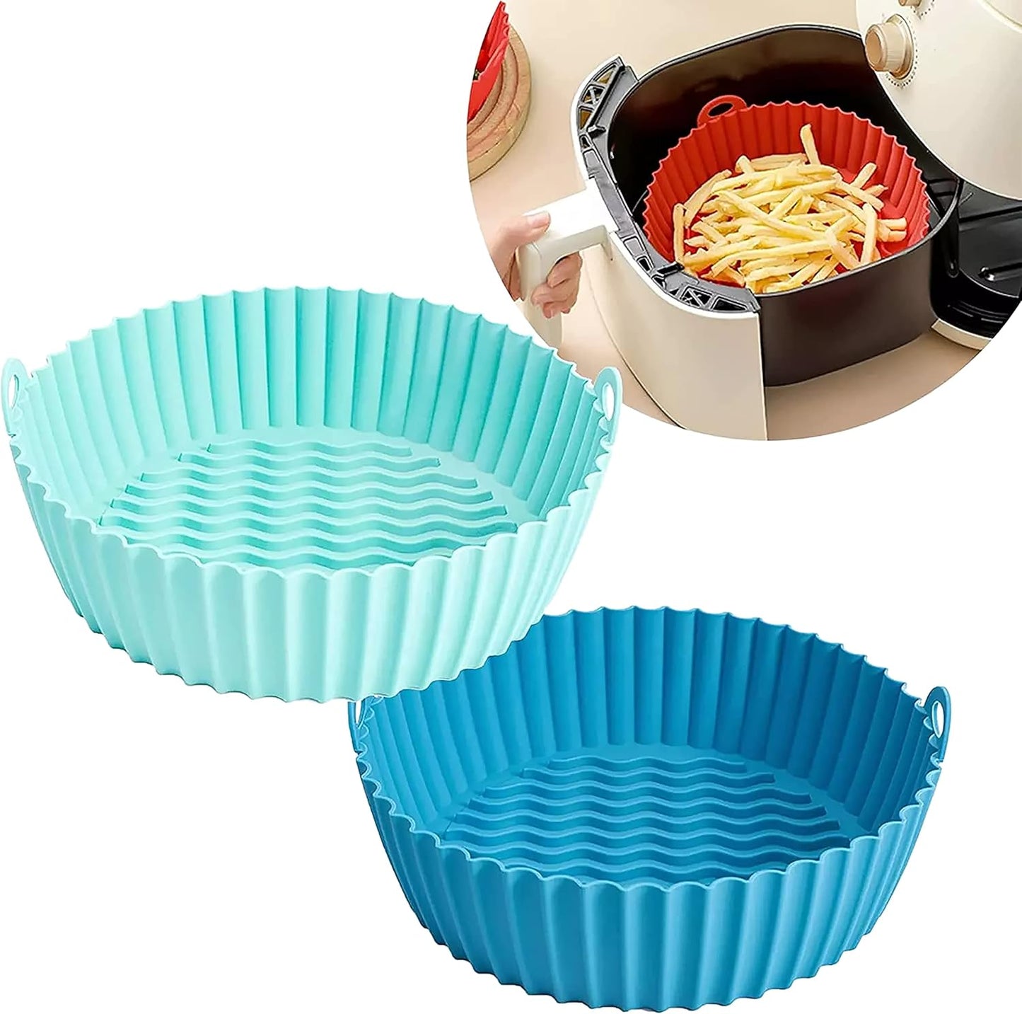 BPA-Free Reusable Air Fryer Liners (2 Pack)