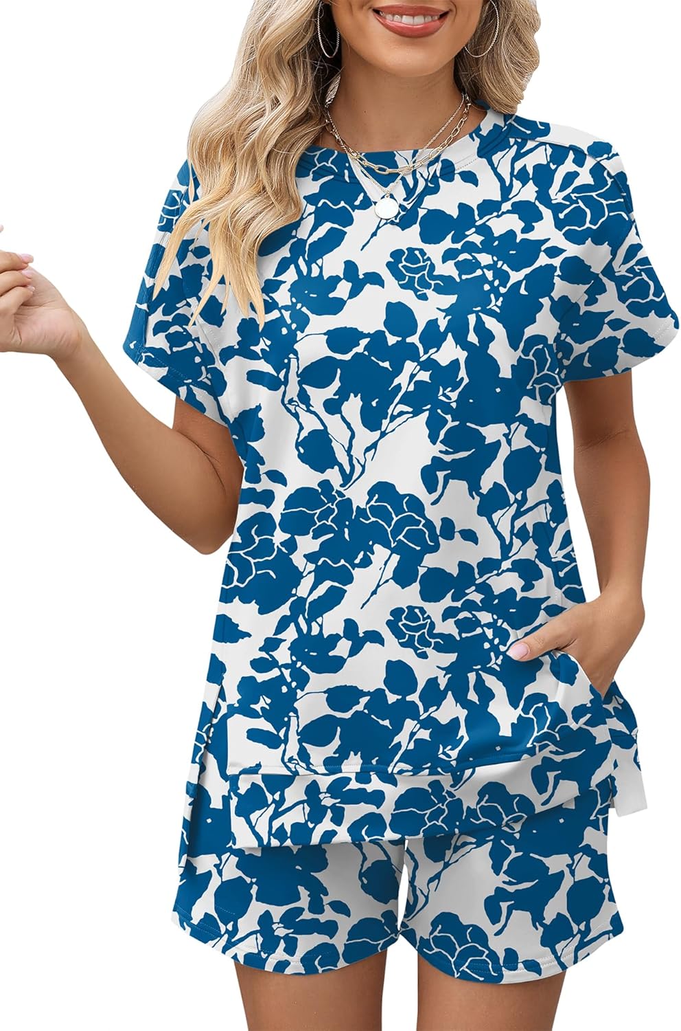 LOMON Womens Fashion 2 Piece Outfits for Summer Comfort