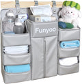 Baby Hanging Diaper Organizer for Changing Table and Crib - Holds 70