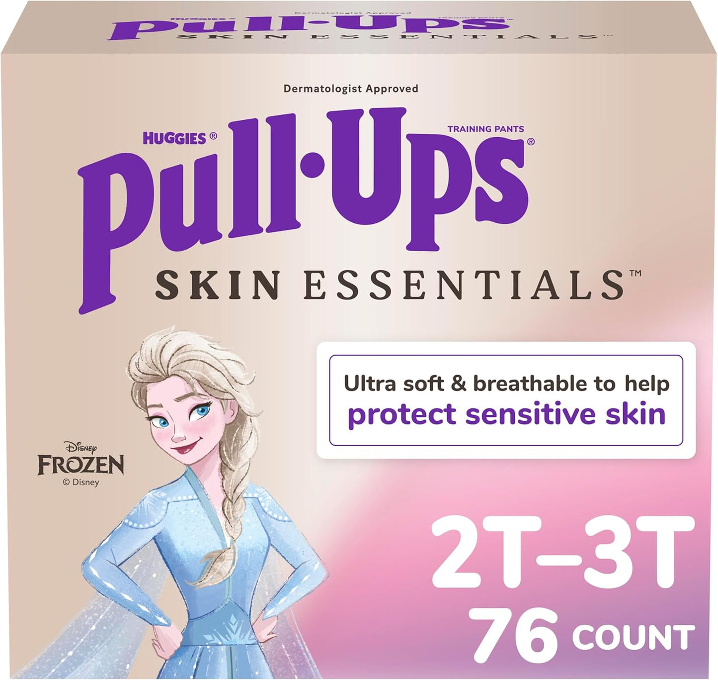 Pull-Ups Girls' Skin Essentials Potty Training Pants for Toddlers