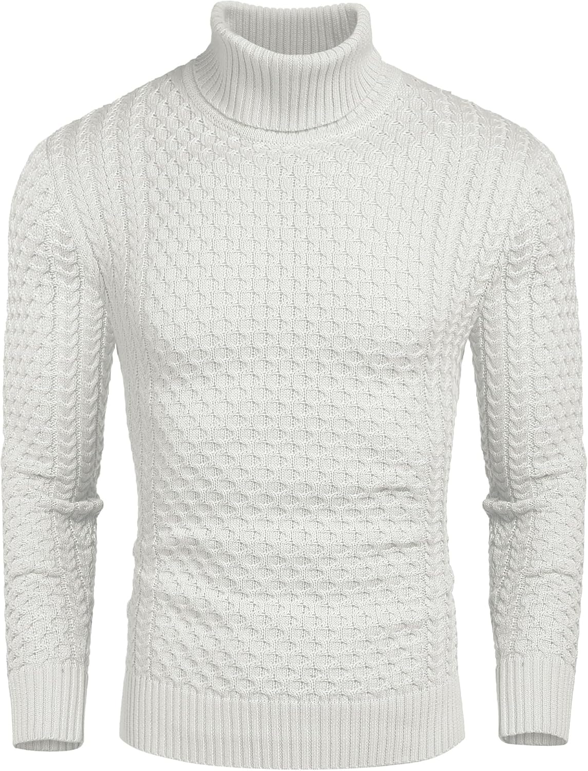 Men's Slim Fit Turtleneck Sweater for Casual Stylish Looks