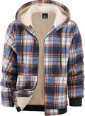 Men's Fleece Jacket with Plaid Design for Cold Weather Comfort