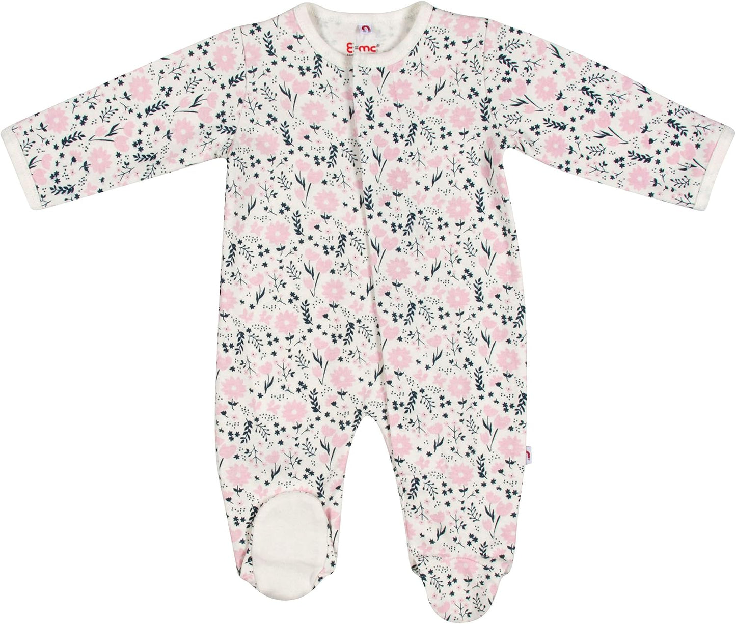 Magnetic Baby Footie Pajamas in 100% Organic Cotton for Comfort