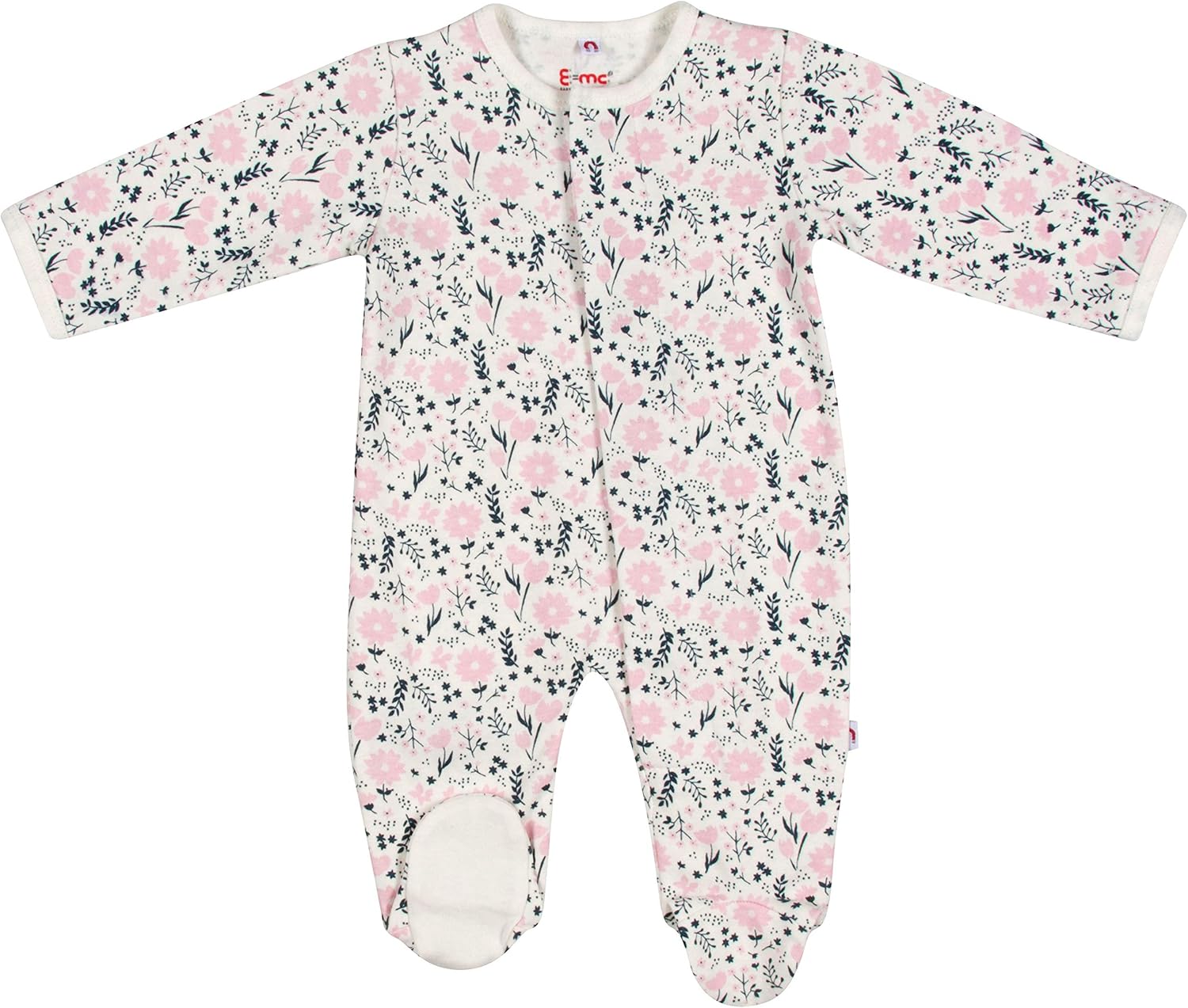 Magnetic Baby Footie Pajamas in 100% Organic Cotton for Comfort