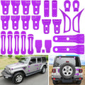 26PCS Exterior Decoration Trim Kit for Jeep Wrangler JL JLU 2018-2023