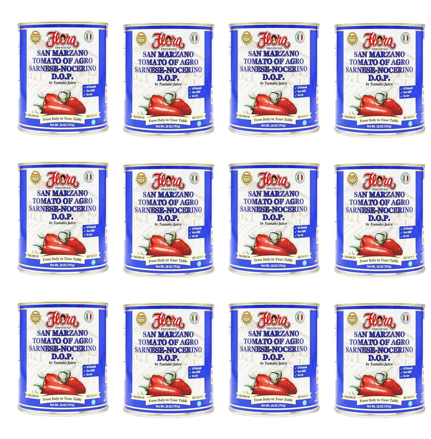 Flora Foods Tomatoes San Marzano DOP - Authentic Italian Flavor