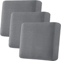 Super Stretch 3-Piece XL Sofa Cushion Covers - Grey Jacquard